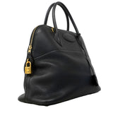 【6fa0016】エルメス ハンドバッグ ボリード35 トリヨン ブラック ゴールド金具 □L刻印 2wayバッグ【中古】レディース
