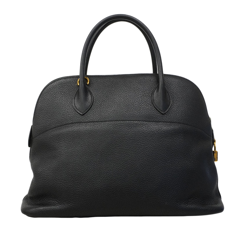 【6fa0016】エルメス ハンドバッグ ボリード35 トリヨン ブラック ゴールド金具 □L刻印 2wayバッグ【中古】レディース
