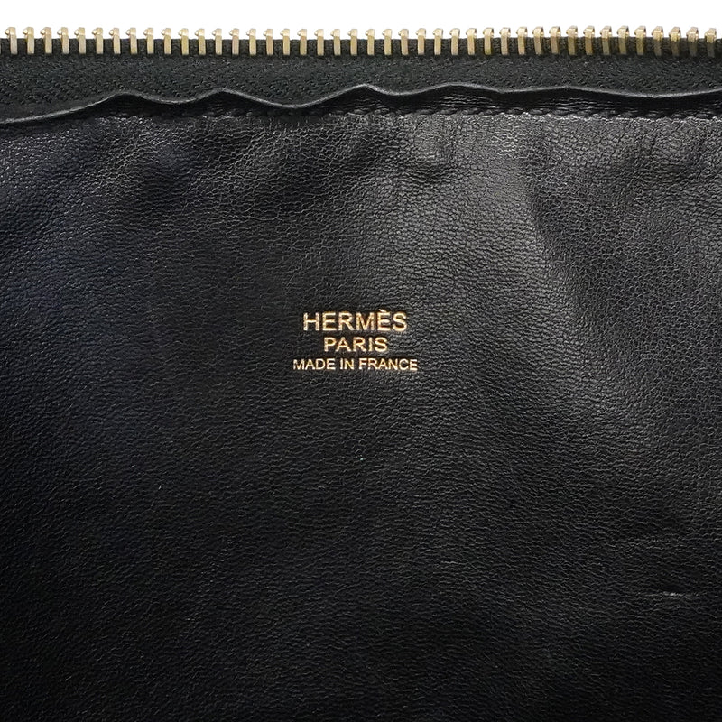 【6fa0016】エルメス ハンドバッグ ボリード35 トリヨン ブラック ゴールド金具 □L刻印 2wayバッグ【中古】レディース