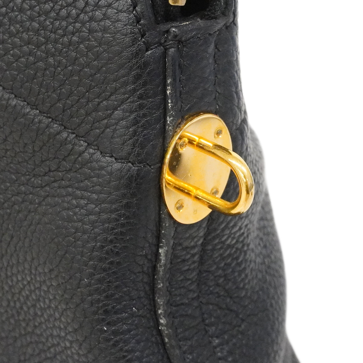 【6fa0016】エルメス ハンドバッグ ボリード35 トリヨン ブラック ゴールド金具 □L刻印 2wayバッグ【中古】レディース