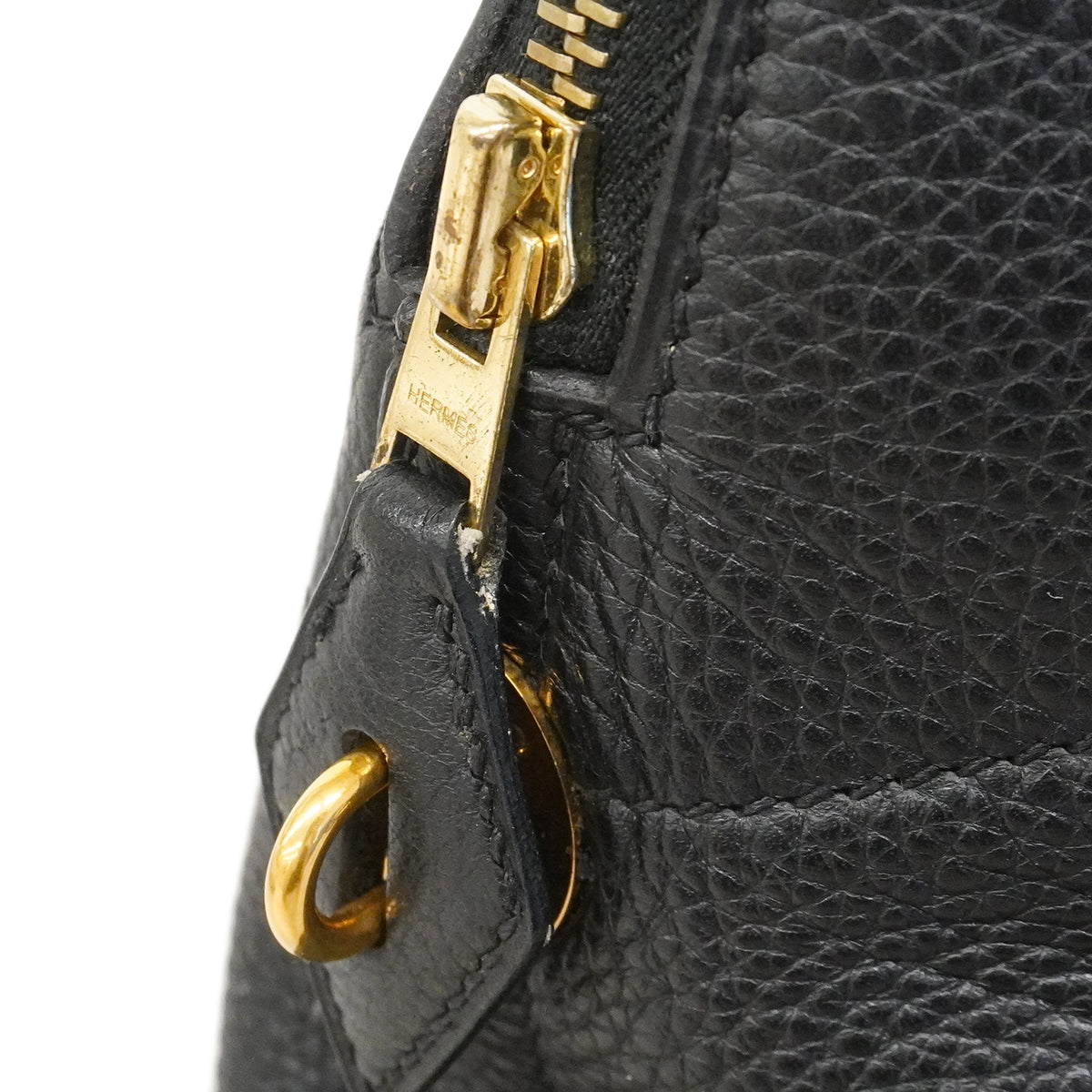 【6fa0016】エルメス ハンドバッグ ボリード35 トリヨン ブラック ゴールド金具 □L刻印 2wayバッグ【中古】レディース