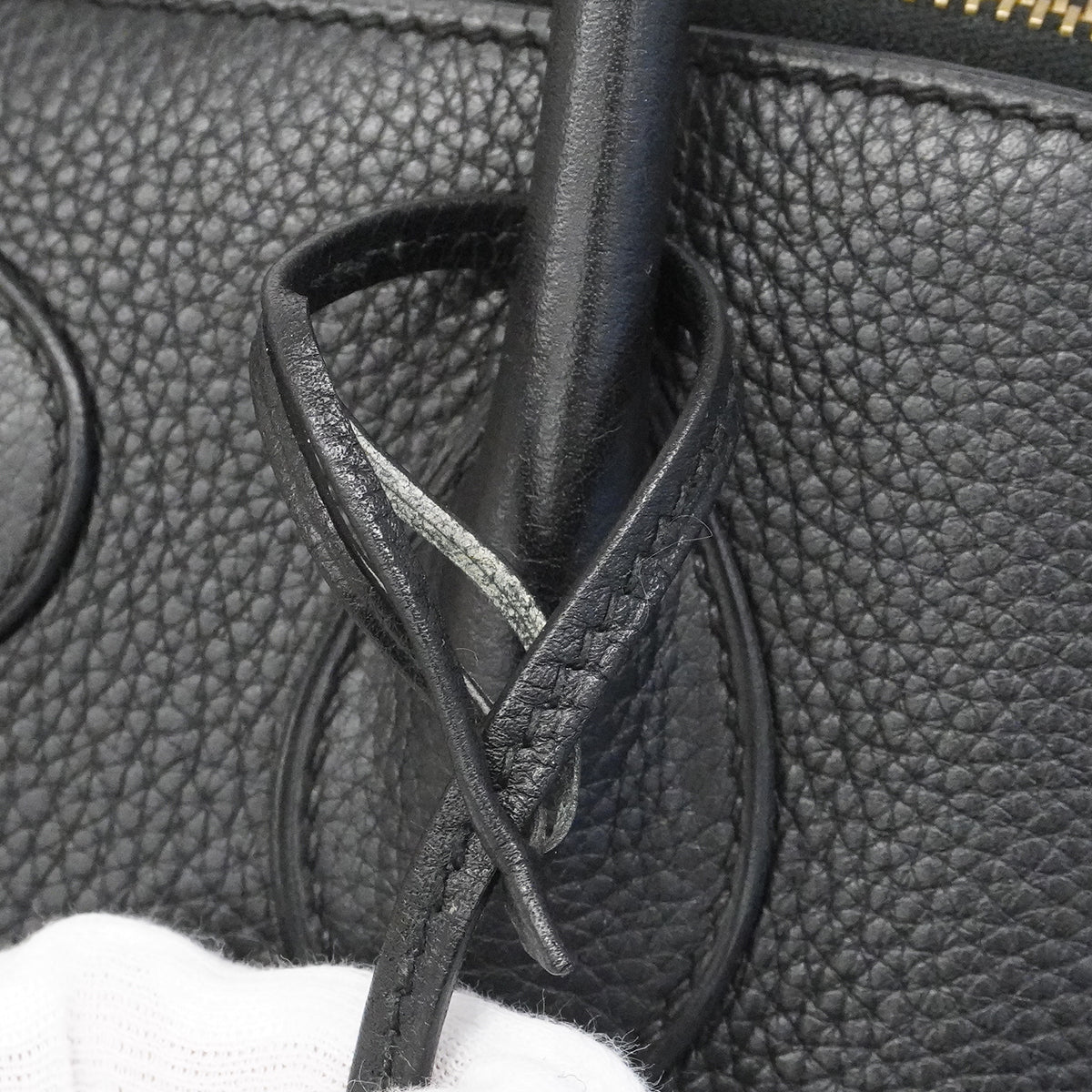 【6fa0016】エルメス ハンドバッグ ボリード35 トリヨン ブラック ゴールド金具 □L刻印 2wayバッグ【中古】レディース