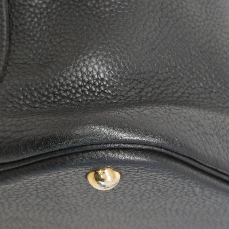 【6fa0016】エルメス ハンドバッグ ボリード35 トリヨン ブラック ゴールド金具 □L刻印 2wayバッグ【中古】レディース