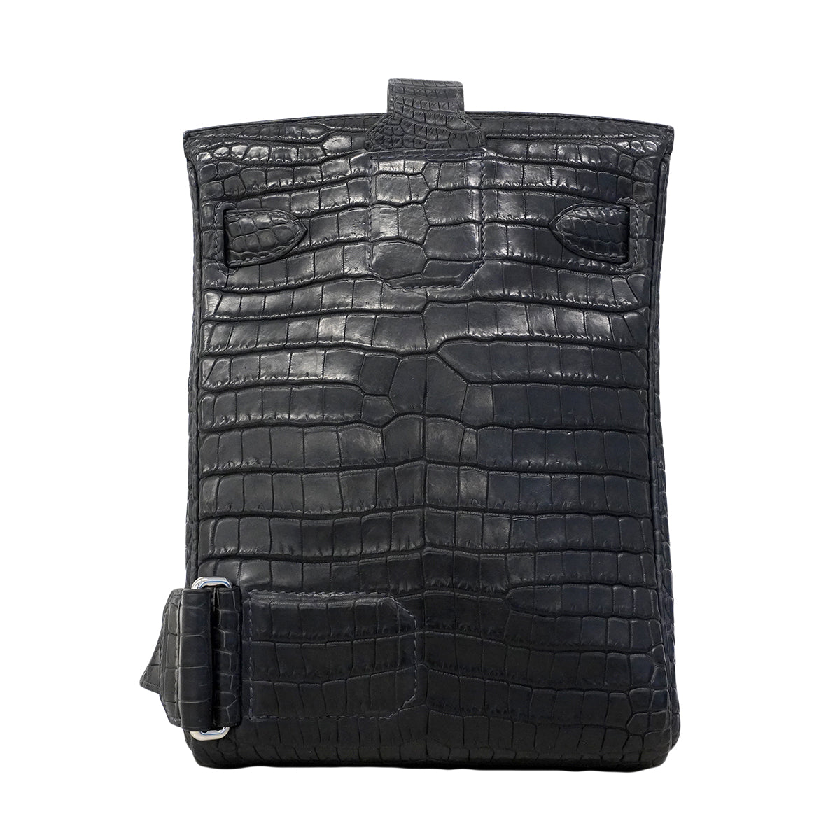 【6fa0018-e-g】エルメス ボディバッグ ケリーアッカドPM ポロサス ブラック シルバー金具 W刻印【中古】メンズ