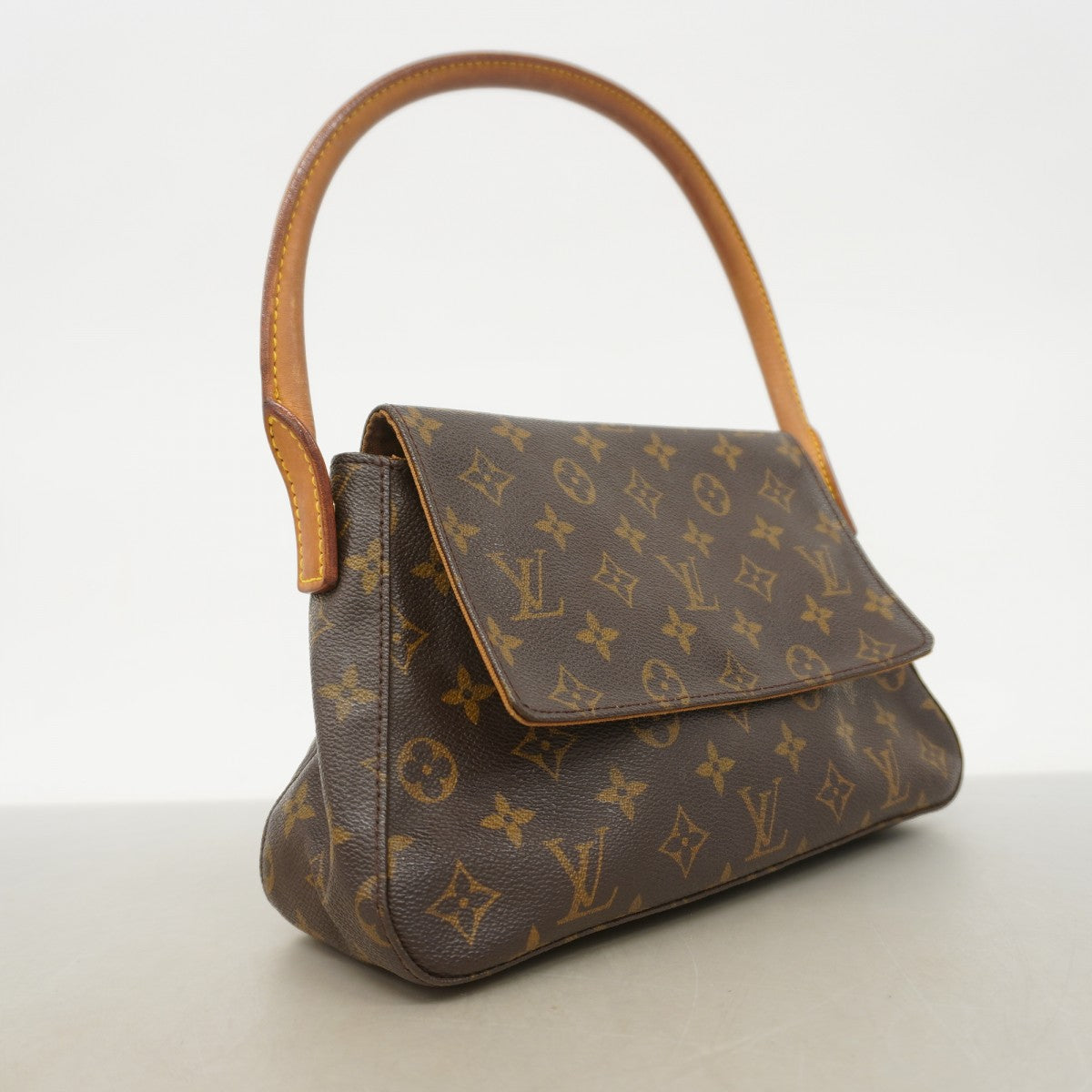 【6fa0020】ルイヴィトン ショルダーバッグ モノグラム ミニルーピング M51147 ブラウン【中古】レディース