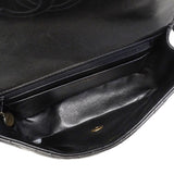 【6fa0033-h】シャネル ショルダーバッグ マトラッセ チェーンショルダー ラムスキン ブラック ゴールド金具【中古】レディース
