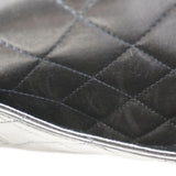 【6fa0033-h】シャネル ショルダーバッグ マトラッセ チェーンショルダー ラムスキン ブラック ゴールド金具【中古】レディース