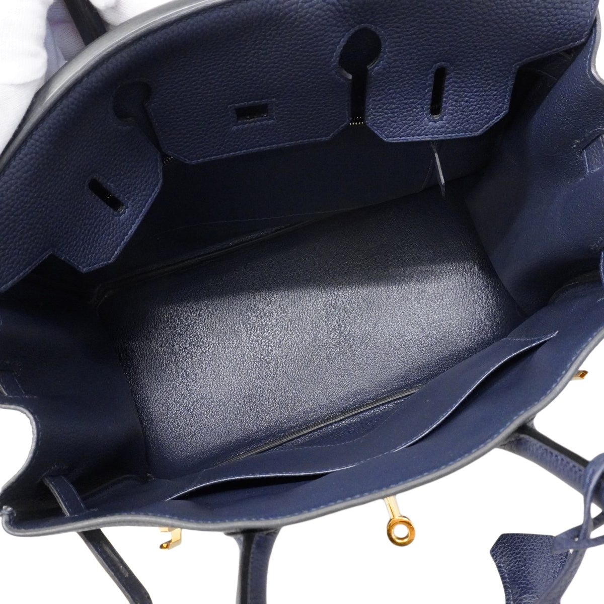 【6fa0037-g】エルメス ハンドバッグ バーキン30 トゴ ブルーニュイ ゴールド金具 X刻印【中古】レディース
