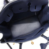 【6fa0037-g】エルメス ハンドバッグ バーキン30 トゴ ブルーニュイ ゴールド金具 X刻印【中古】レディース