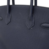 【6fa0037-g】エルメス ハンドバッグ バーキン30 トゴ ブルーニュイ ゴールド金具 X刻印【中古】レディース