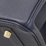 【6fa0037-g】エルメス ハンドバッグ バーキン30 トゴ ブルーニュイ ゴールド金具 X刻印【中古】レディース