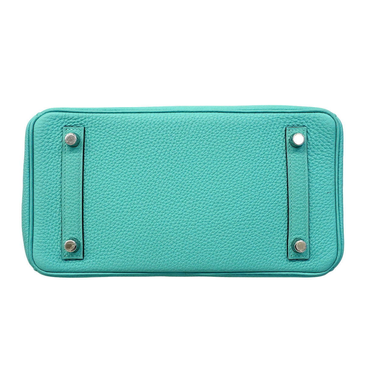 【6fa0038-g】エルメス ハンドバッグ バーキン25 トゴ ブルーアトール シルバー金具 T刻印【中古】レディース