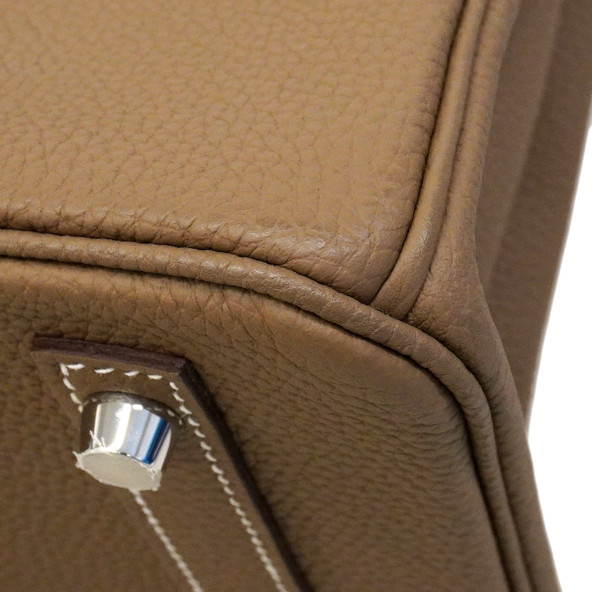 【6fa0039-g】エルメス ハンドバッグ バーキン30 トリヨンクレマンス エトゥープ シルバー金具 D刻印【中古】レディース