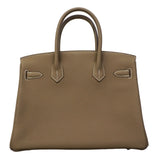 【6fa0039-g】エルメス ハンドバッグ バーキン30 トリヨンクレマンス エトゥープ シルバー金具 D刻印【中古】レディース