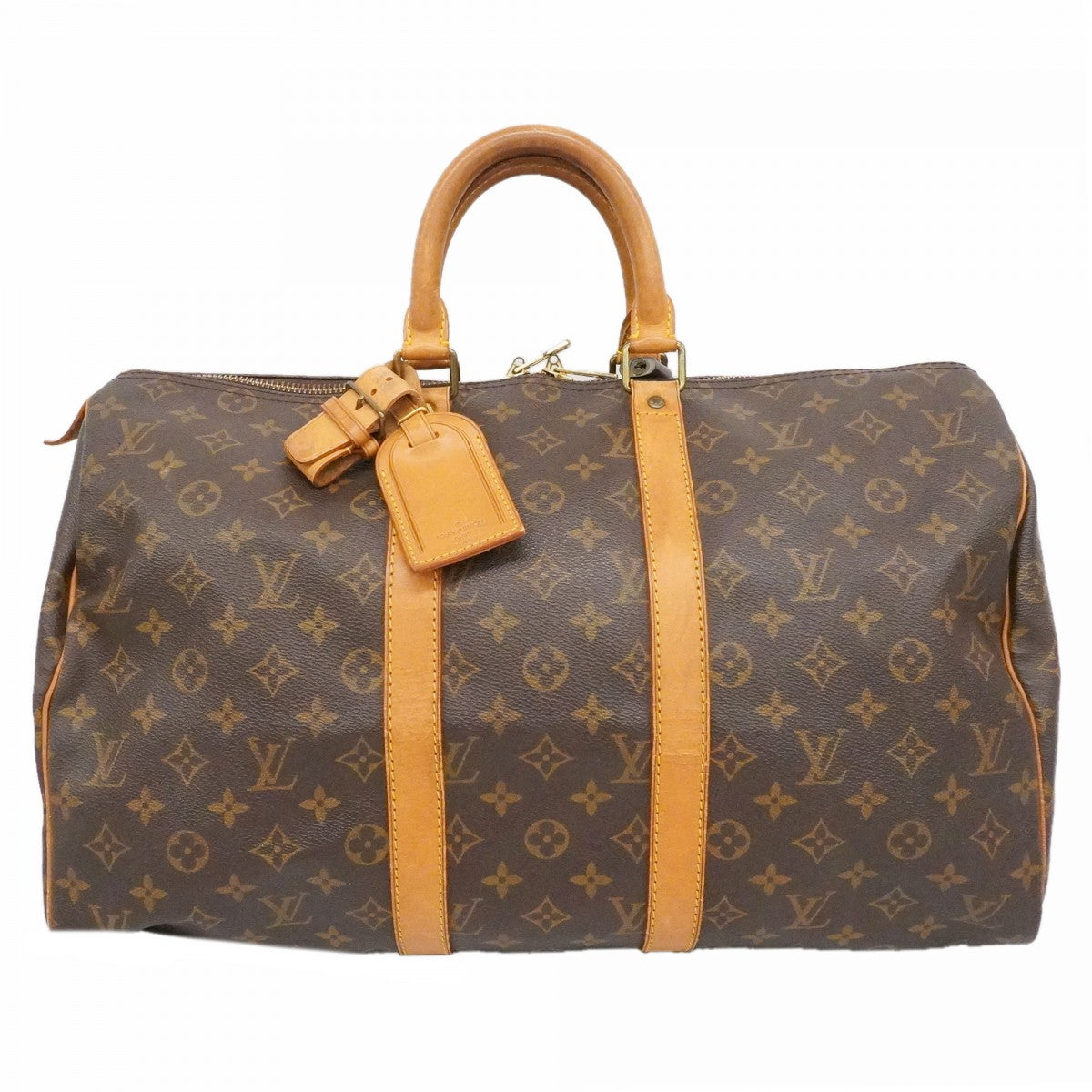 【6fa0040】ルイヴィトン ボストンバッグ モノグラム キーポル45 M41428 ブラウン【中古】メンズ レディース ユニセックス