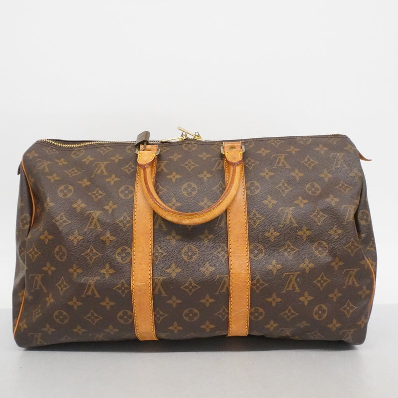 【6fa0040】ルイヴィトン ボストンバッグ モノグラム キーポル45 M41428 ブラウン【中古】メンズ レディース ユニセックス