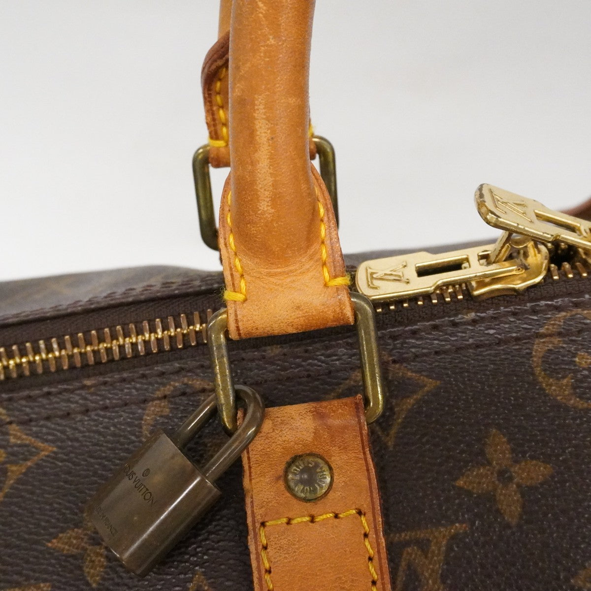 【6fa0040】ルイヴィトン ボストンバッグ モノグラム キーポル45 M41428 ブラウン【中古】メンズ レディース ユニセックス