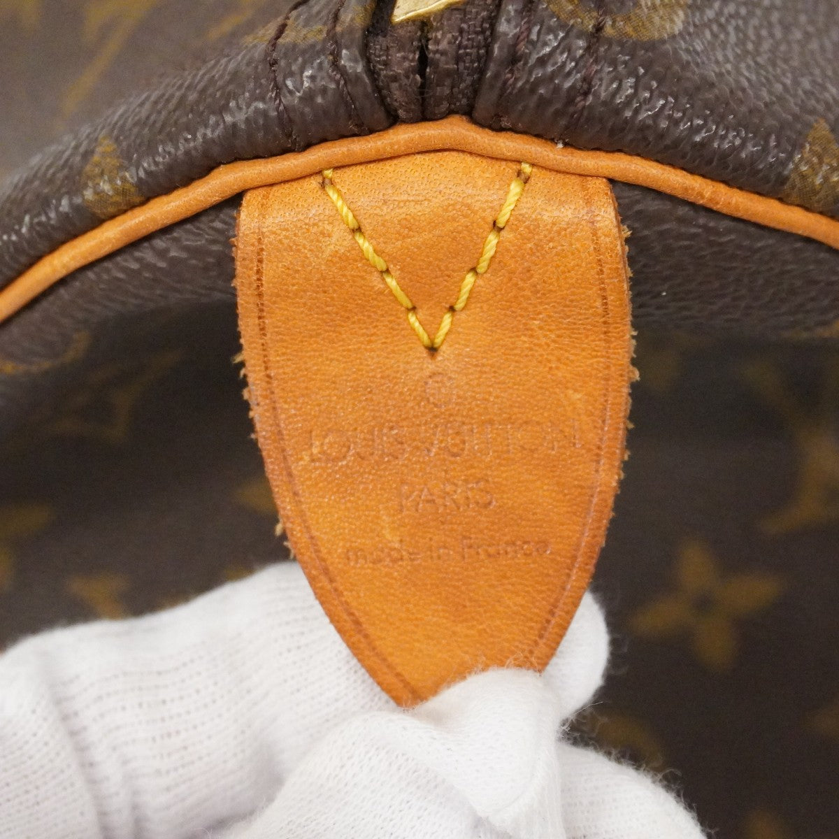 【6fa0041】ルイヴィトン ハンドバッグ モノグラム スピーディ35 M41107 ブラウン【中古】レディース