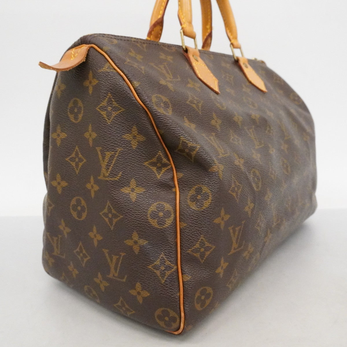 【6fa0041】ルイヴィトン ハンドバッグ モノグラム スピーディ35 M41107 ブラウン【中古】レディース