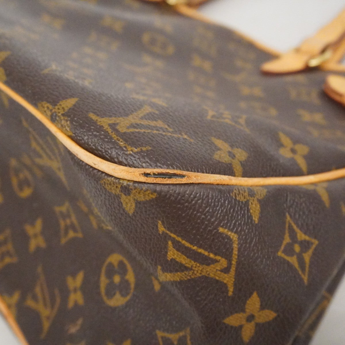 【6fa0043】ルイヴィトン トートバッグ モノグラム バティニョールオリゾンタル M51154　 ブラウン【中古】レディース