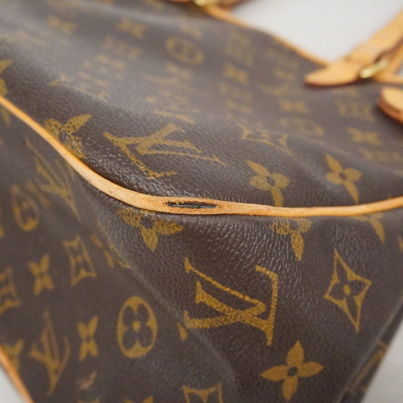 【6fa0043】ルイヴィトン トートバッグ モノグラム バティニョールオリゾンタル M51154　 ブラウン【中古】レディース