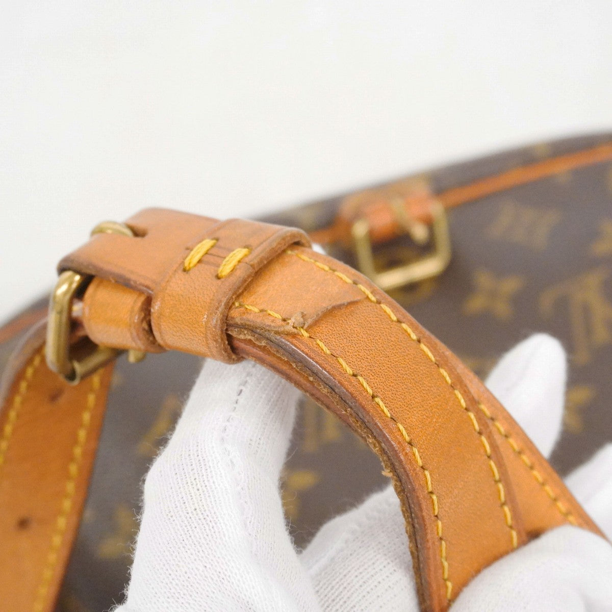 【6fa0045】ルイヴィトン ショルダーバッグ モノグラム ソミュール30 M42256 ブラウン【中古】レディース