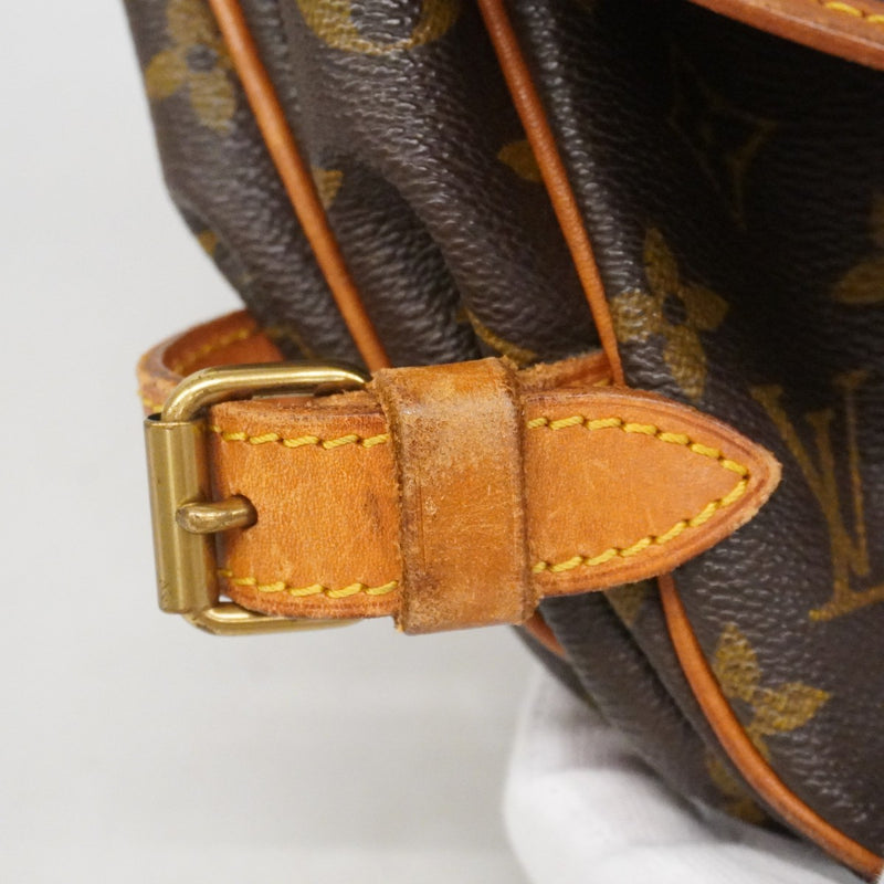【6fa0045】ルイヴィトン ショルダーバッグ モノグラム ソミュール30 M42256 ブラウン【中古】レディース