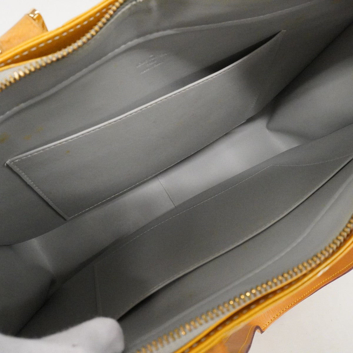 【6fa0048】ルイヴィトン トートバッグ ヴェルニ コロンバス M91028 グリ【中古】レディース