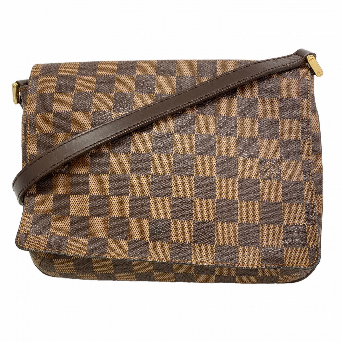 【6fa0055-k】ルイヴィトン ショルダーバッグ ダミエ ミュゼットタンゴロングストラップ N51301 エベヌ【中古】レディース