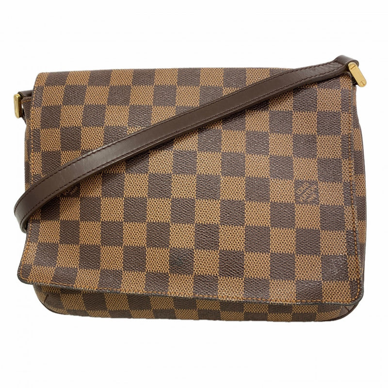 【6fa0055-k】ルイヴィトン ショルダーバッグ ダミエ ミュゼットタンゴロングストラップ N51301 エベヌ【中古】レディース