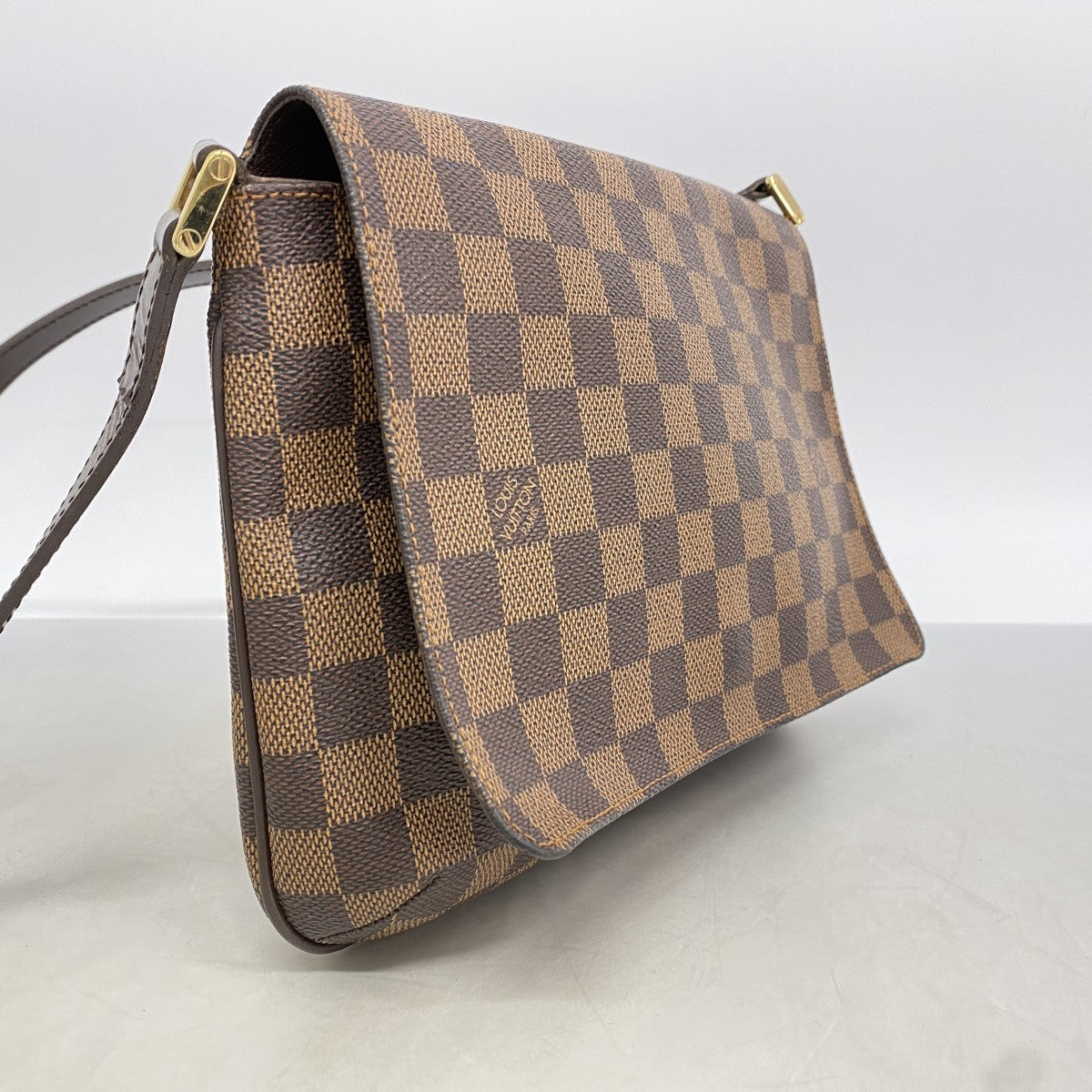 【6fa0055-k】ルイヴィトン ショルダーバッグ ダミエ ミュゼットタンゴロングストラップ N51301 エベヌ【中古】レディース