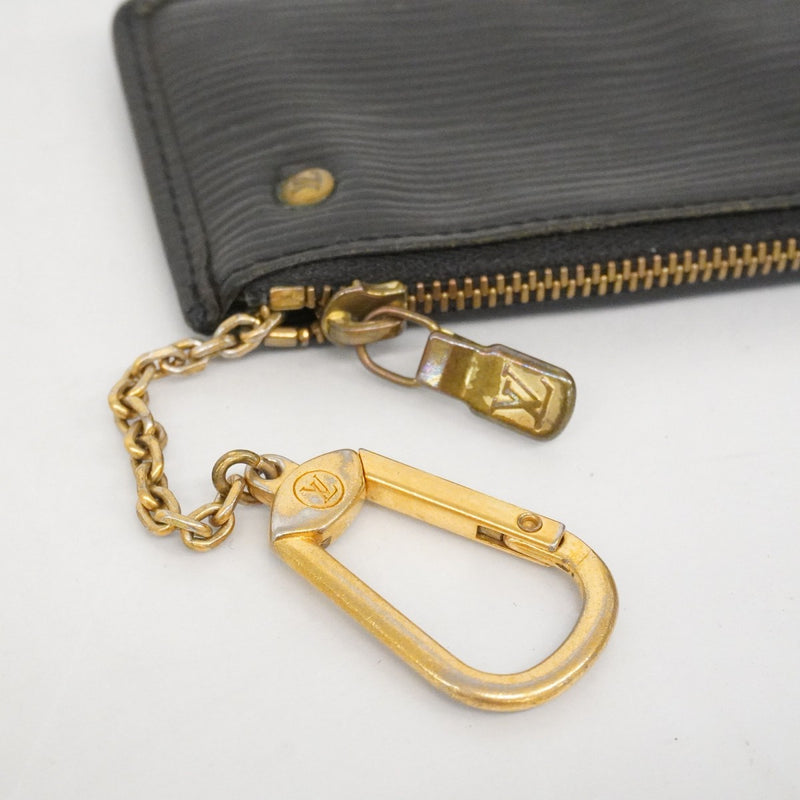 【6fa0064】ルイヴィトン コインケース エピ ポシェットクレ M63802 ノワール【中古】メンズ レディース ユニセックス