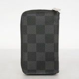【6fa0065】ルイヴィトン コインケース ダミエ・グラフィット ジッピーコインパース N63076 グレー ブラック【中古】メンズ