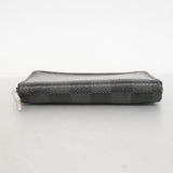 【6fa0065】ルイヴィトン コインケース ダミエ・グラフィット ジッピーコインパース N63076 グレー ブラック【中古】メンズ
