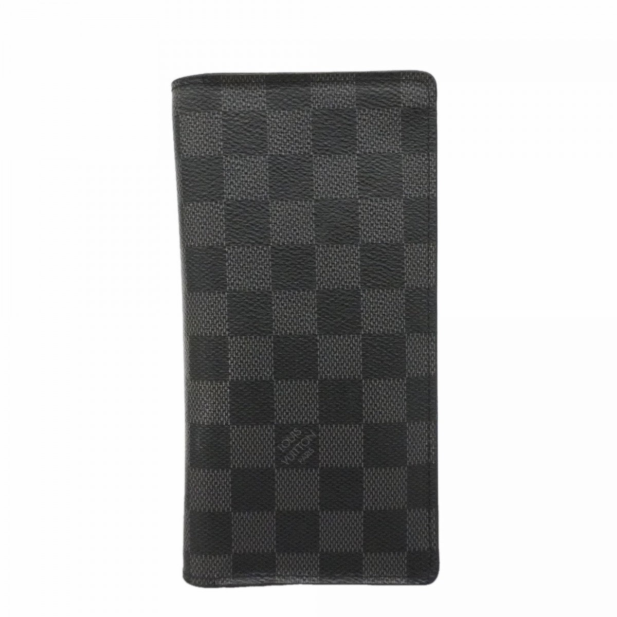 【6fa0066】ルイヴィトン 長札入れ ダミエ・グラフィット ポルトフォイユ ロン N62227 グレー ブラック【中古】メンズ