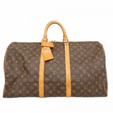【6fa0081】ルイヴィトン ボストンバッグ モノグラム キーポル55 M41424 ブラウン【中古】メンズ レディース ユニセックス