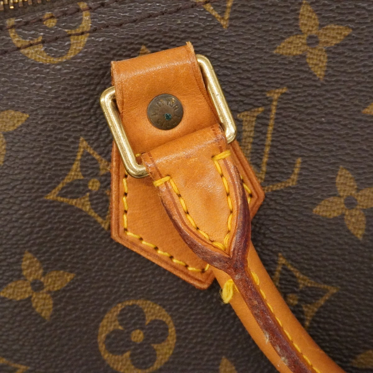 【6fa0084】ルイヴィトン ハンドバッグ モノグラム スピーディ35 M41107 ブラウン【中古】レディース