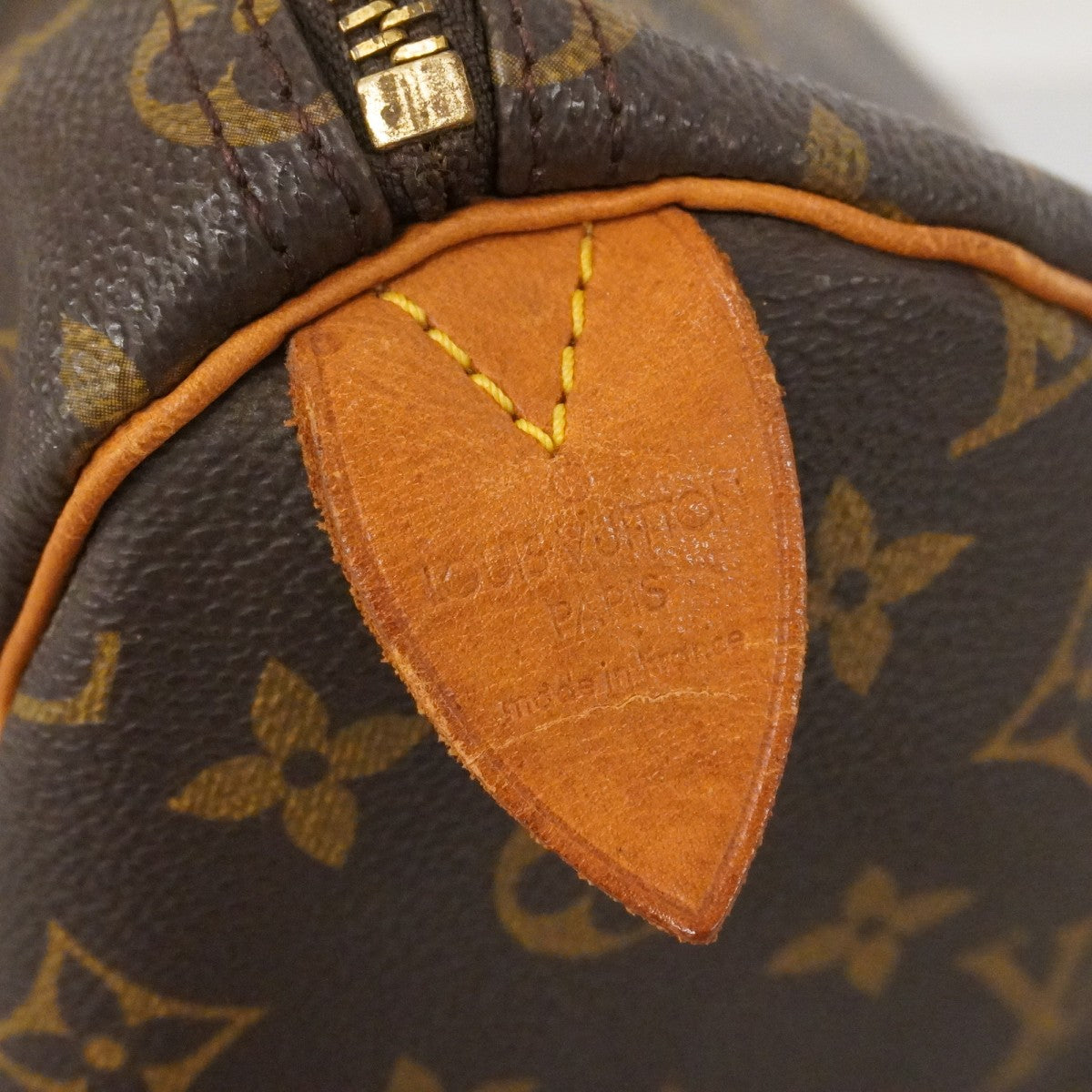 【6fa0084】ルイヴィトン ハンドバッグ モノグラム スピーディ35 M41107 ブラウン【中古】レディース
