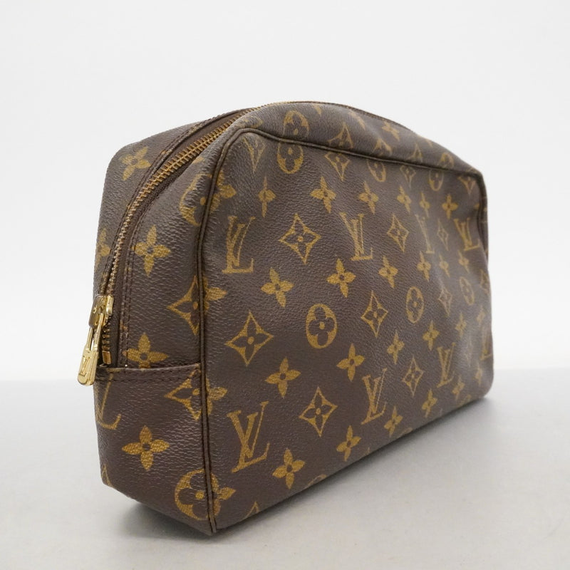 【6fa0089】ルイヴィトン ポーチ モノグラム トゥルーストワレット28 M47522 ブラウン【中古】レディース