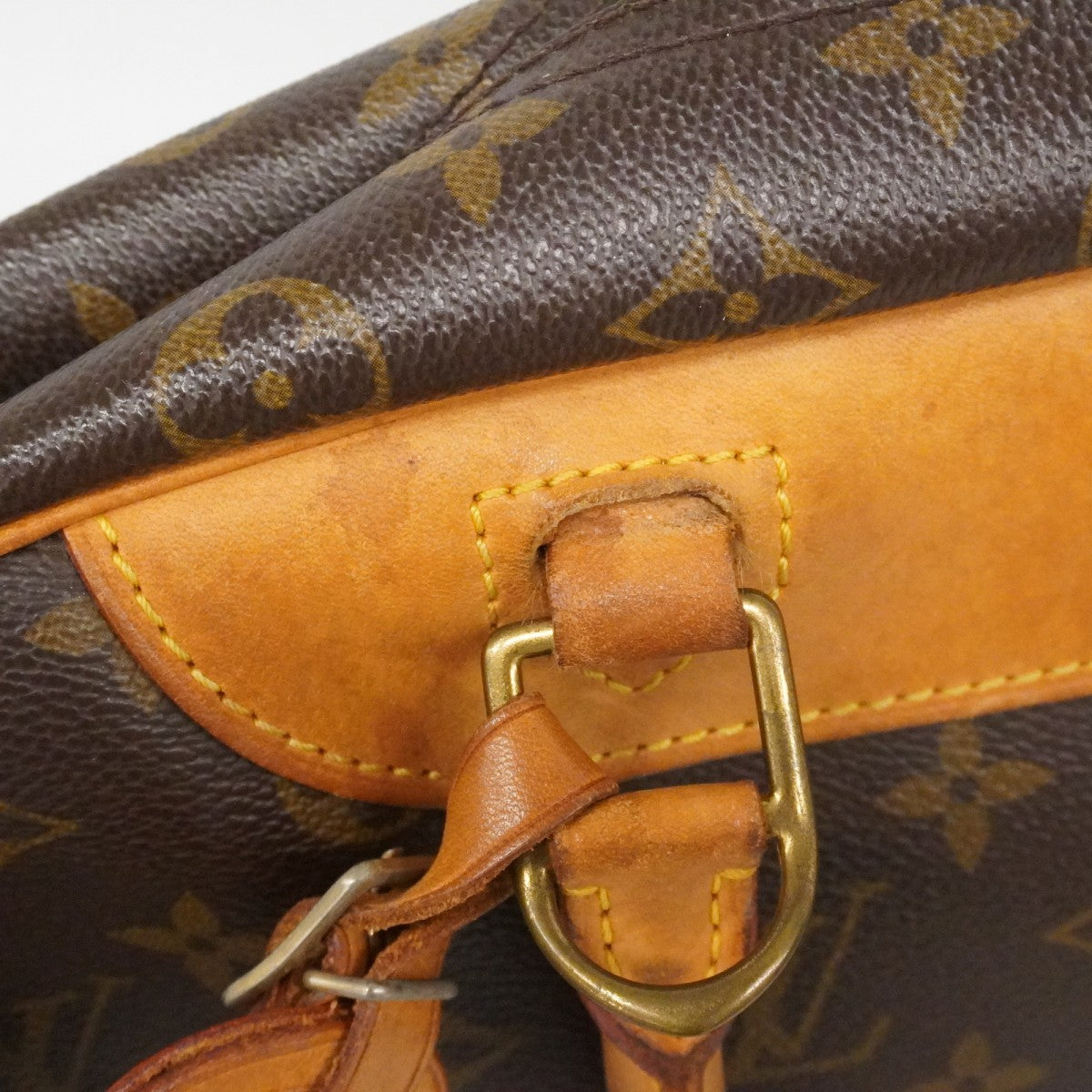 【6fa0102】ルイヴィトン ハンドバッグ モノグラム ドーヴィル M47270 ブラウン【中古】レディース