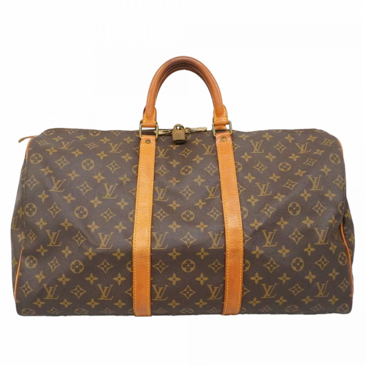 【6fa0108】ルイヴィトン ボストンバッグ モノグラム キーポル50 M41426 ブラウン【中古】メンズ レディース ユニセックス