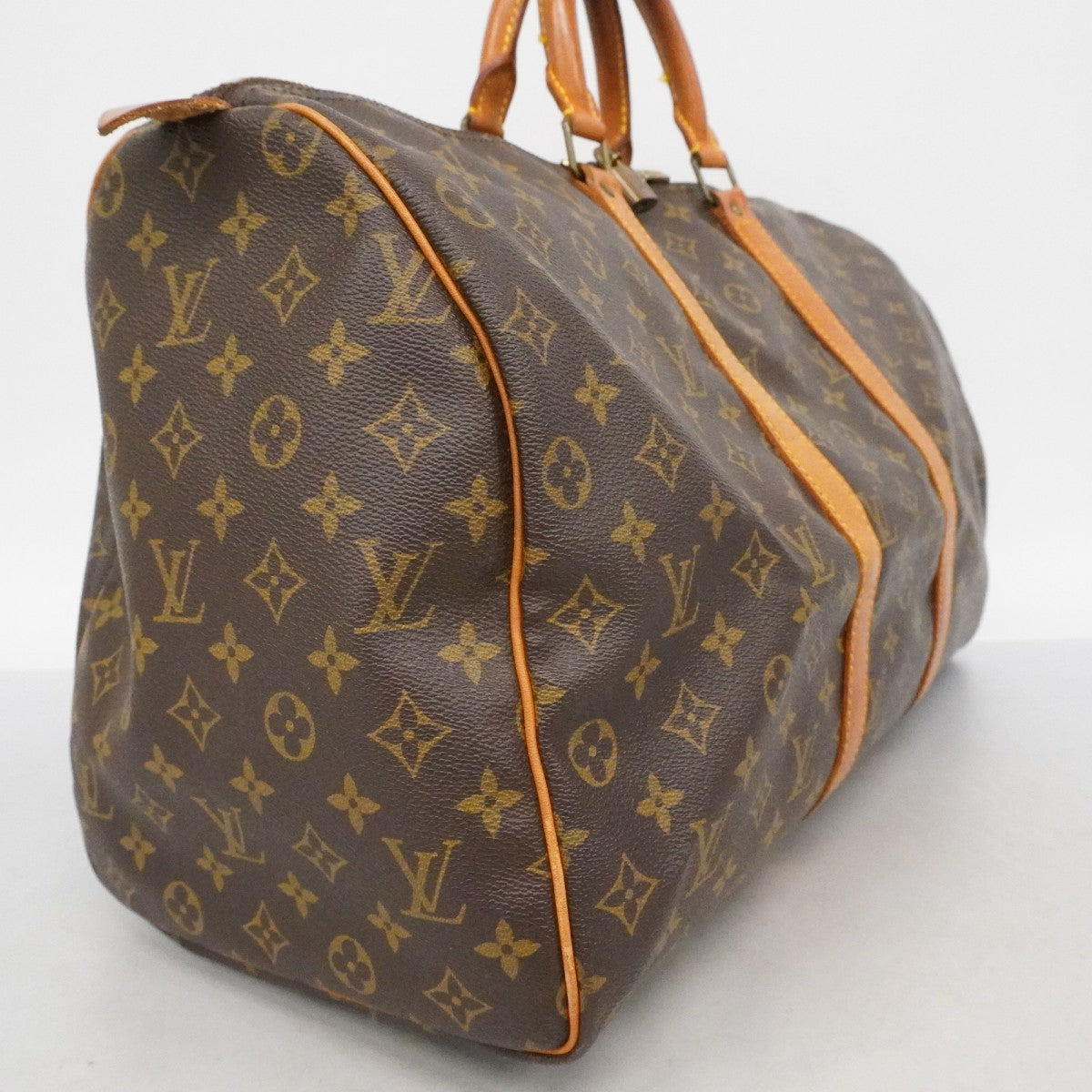 【6fa0108】ルイヴィトン ボストンバッグ モノグラム キーポル50 M41426 ブラウン【中古】メンズ レディース ユニセックス
