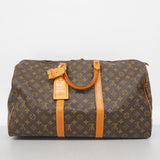 【6fa0108】ルイヴィトン ボストンバッグ モノグラム キーポル50 M41426 ブラウン【中古】メンズ レディース ユニセックス