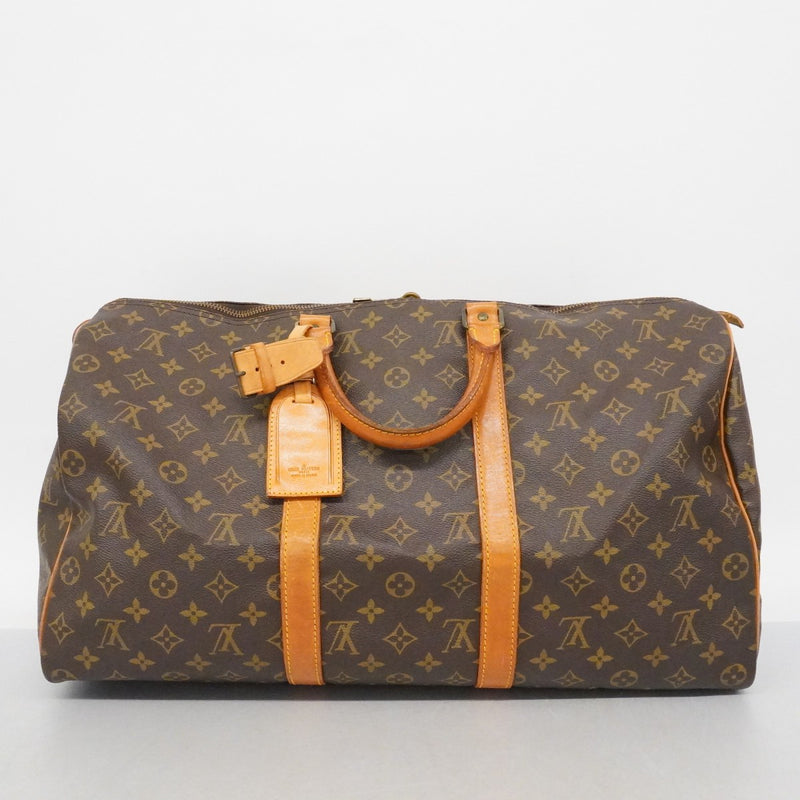 【6fa0108】ルイヴィトン ボストンバッグ モノグラム キーポル50 M41426 ブラウン【中古】メンズ レディース ユニセックス
