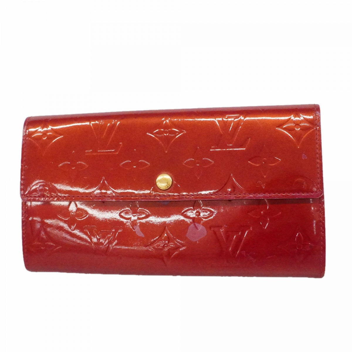 【6fa0109】ルイヴィトン 長財布 ヴェルニ ポルトフォイユ サラ M93530 ポムダムール【中古】レディース