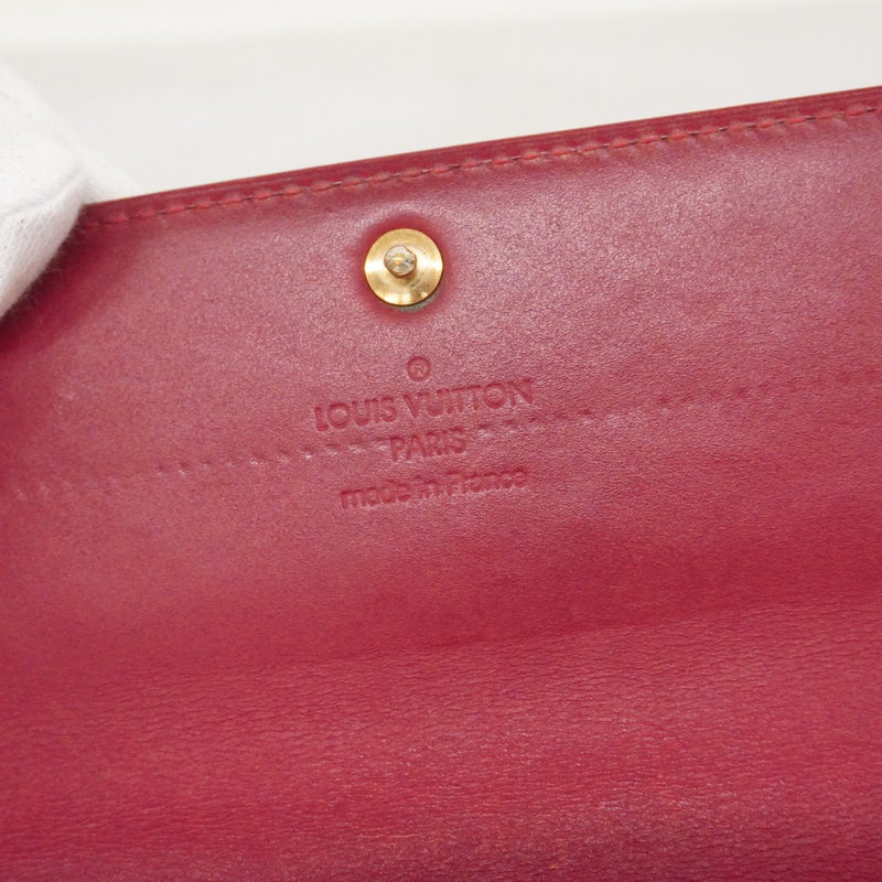【6fa0109】ルイヴィトン 長財布 ヴェルニ ポルトフォイユ サラ M93530 ポムダムール【中古】レディース