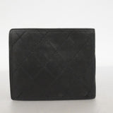 【6fa0110】シャネル 札入れ ビコローレ ラムスキン ブラック ゴールド金具【中古】レディース