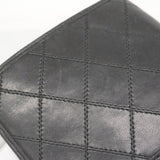 【6fa0110】シャネル 札入れ ビコローレ ラムスキン ブラック ゴールド金具【中古】レディース