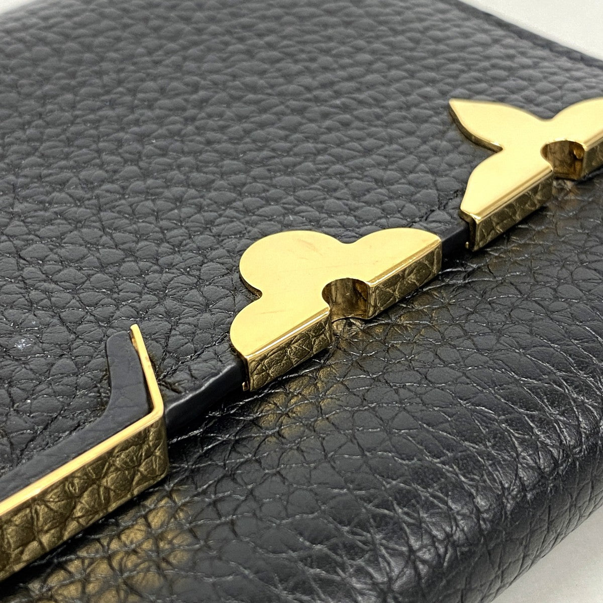 【6fa0117-k】ルイヴィトン 長財布 ポルトフォイユカプシーヌ M64551 ノワール【中古】レディース