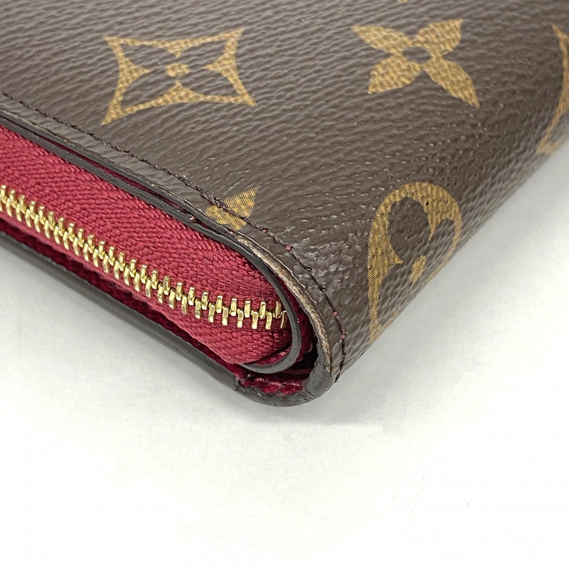 【6fa0118-k】ルイヴィトン 財布 モノグラム ポルトフォイユルー M82377 フューシャ【中古】レディース
